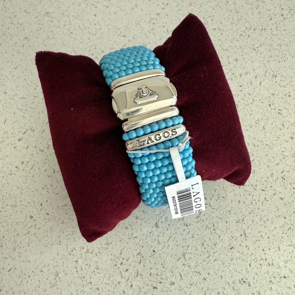 LAGOS Blue Beaded Bracelet - Picture 3 of 6
